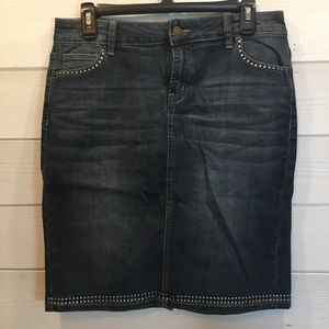 Blue jean skirt